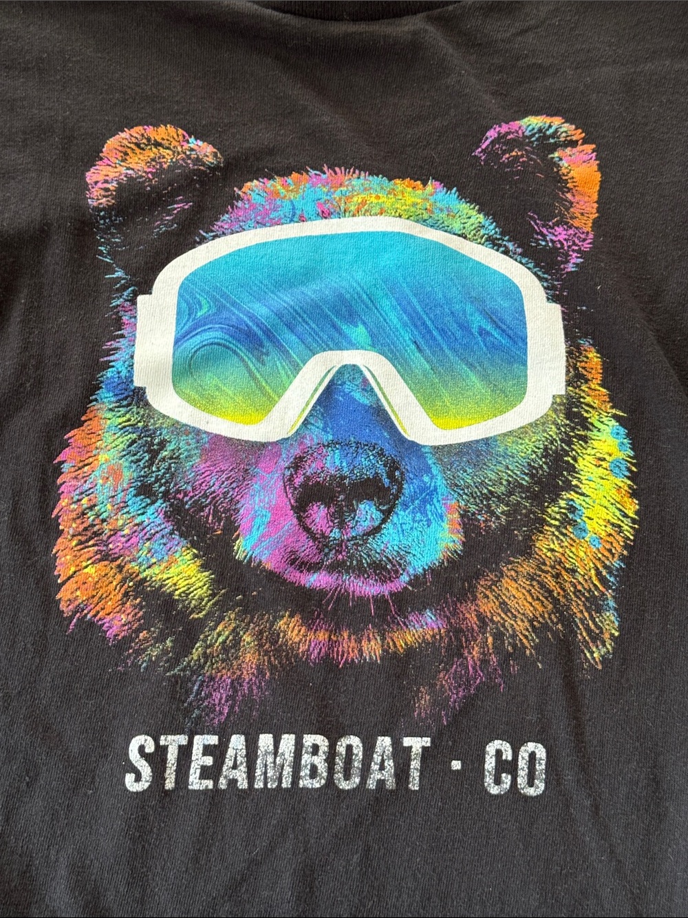 DELTA YOUTH XL BLACK LONG SLV T-SHIRT UNISEX 100% PRESHRUNK COTTON STEAMBOAT CO